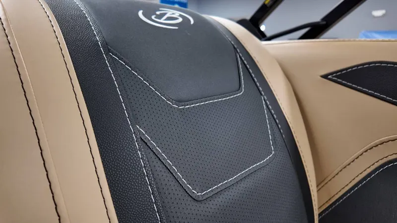 Slide: The Image of Close-up of a 2026 Barletta Cabrio 22QC seat. - 45