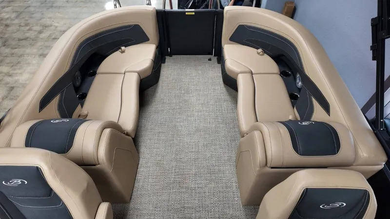 Slide: The Image of Interior of 2026 Barletta Cabrio 22QC with luxurious seating. - 49