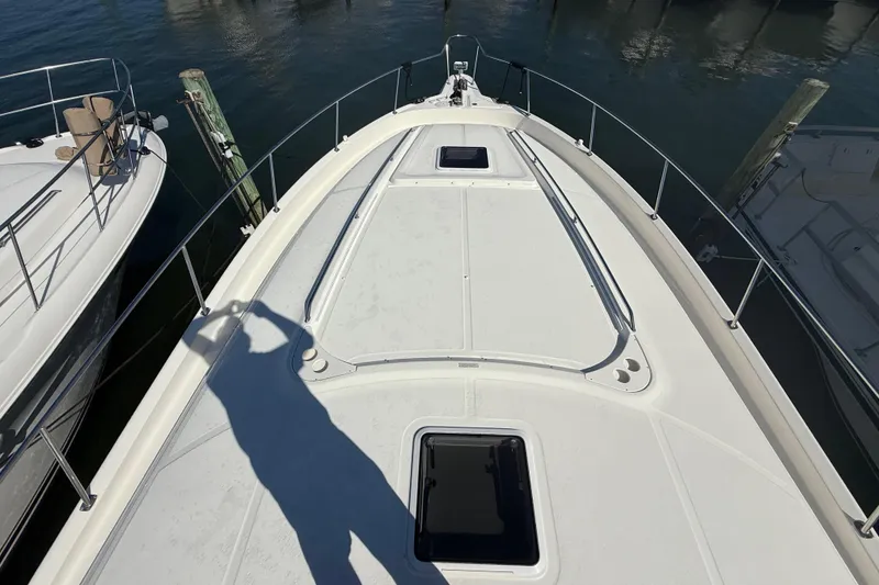 Slide: The Image of Engine room of 2003 Sea Ray 460 Sundancer with Onan Marine Genset and transformer. - 52