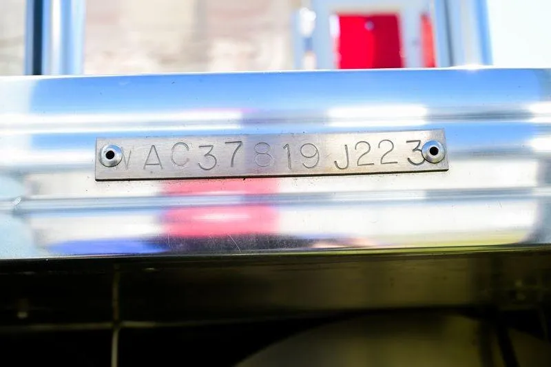 Slide: The Image of Hull identification number on 2023 Aloha Pontoon 260 Paradise Series Sundeck. - 15