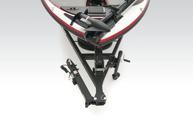 Slide: The Image of 2026 Nitro Z17 boat in parking lot, featuring Lowrance electronics and spacious deck. - 10