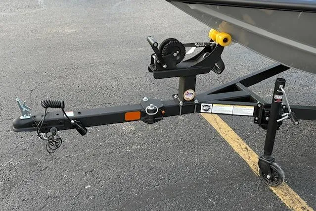 Slide: The Image of 2026 Tracker Pro Team 175 Crappie Edition boat interior with seating and console. - 15