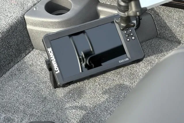 Slide: The Image of Lowrance fish finder on 2026 Tracker Pro Team 175 Crappie Edition boat. - 38