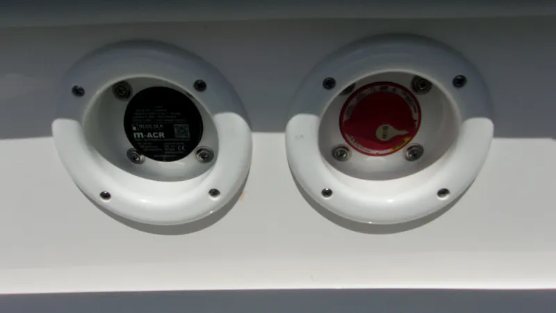 Slide: The Image of 2023 NauticStar 203 DC boat electrical panel with dual switches. - 15