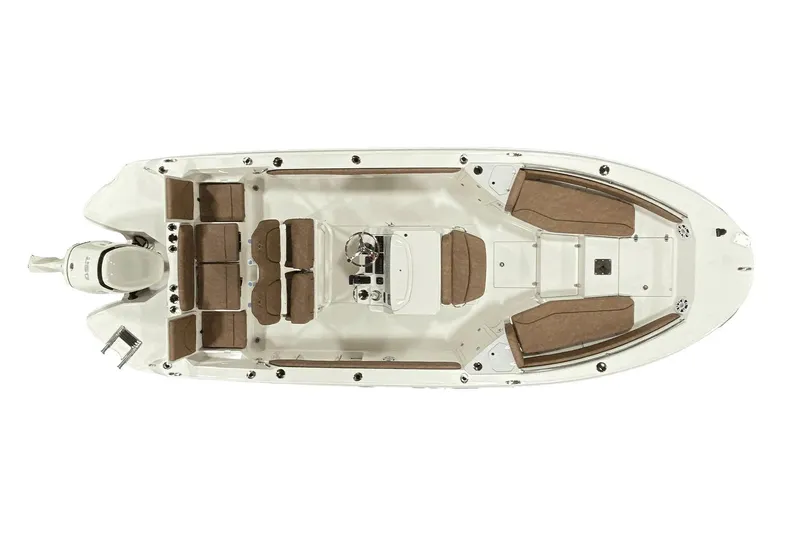 Slide: The Image of Manufacturer Provided Image: Top view of 2023 Stingray 236 CC boat with seating and console. - 8