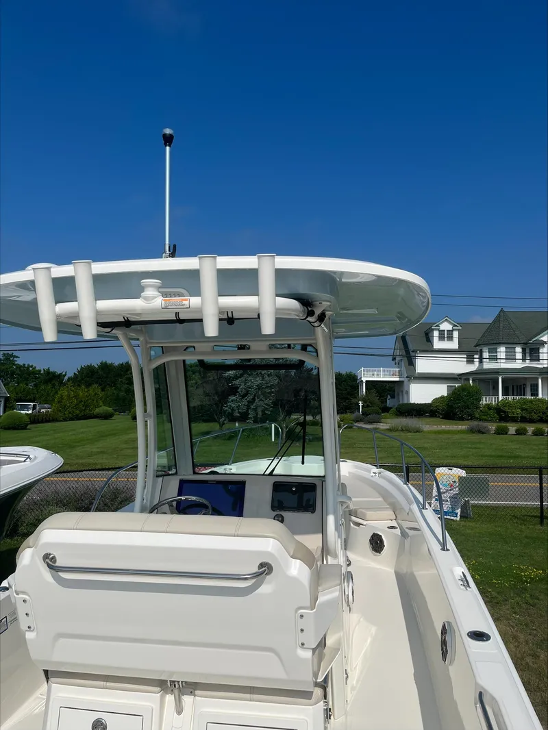 Slide: The Image of 2023 Boston Whaler 280 Dauntless boat seating, featuring comfortable, modern design and premium upholstery. - 11