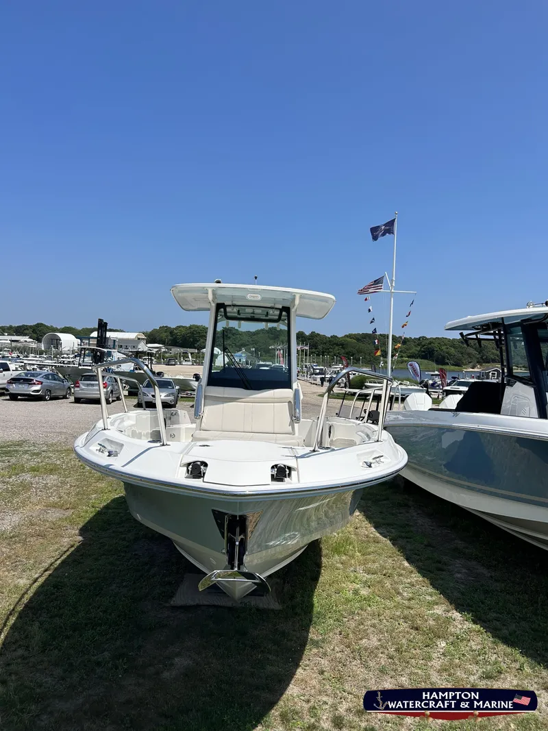 Slide: The Image of 2023 Boston Whaler 280 Dauntless boat displayed outdoors at Hampton Watercraft & Marine. - 23