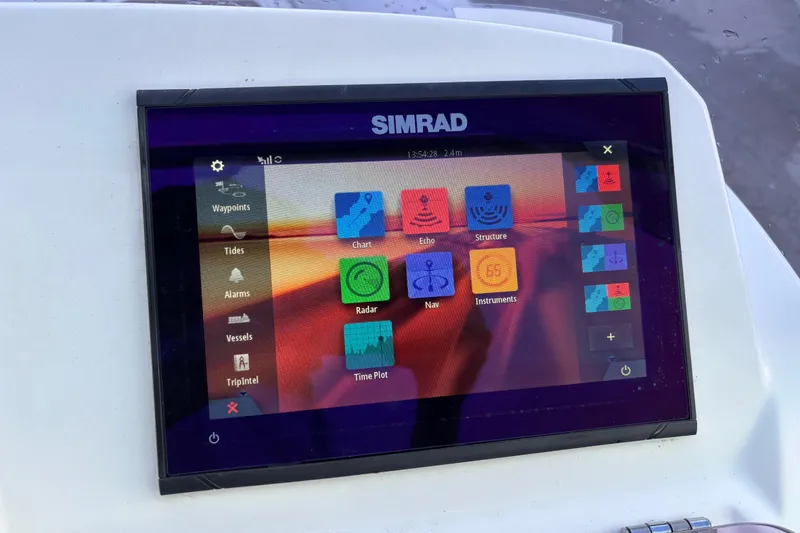 Slide: The Image of Simrad navigation display on 2019 Brig Eagle 650 boat dashboard. - 17