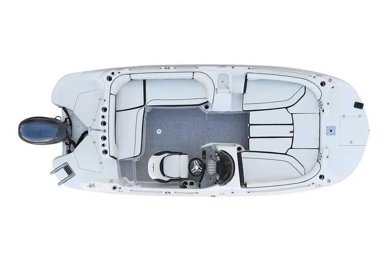 Slide: The Image of Manufacturer Provided Image: Top view of 2024 Stingray 192 SC boat with spacious seating and modern design. - 12