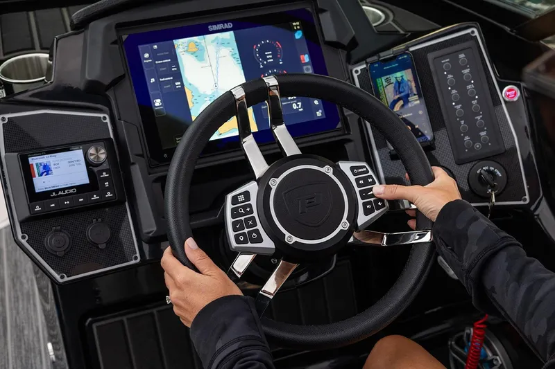 Slide: The Image of 2026 Premier 270 Super Sport dashboard with advanced navigation and audio controls. - 3