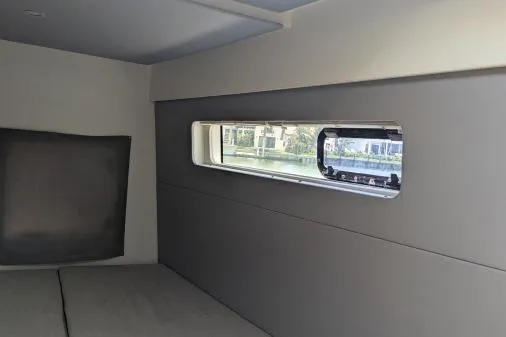 Slide: The Image of Interior cabin of 2016 Nautitech 40 Open catamaran with window view. - 16