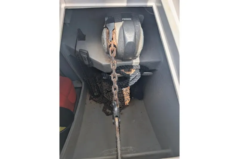 Slide: The Image of Anchor chain and windlass in Nautitech 40 Open, 2016 model. - 44