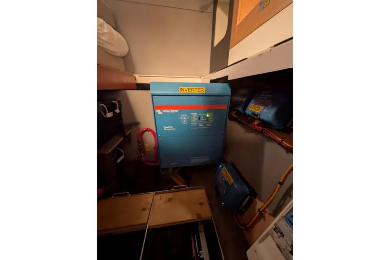 Slide: The Image of Electrical system with inverter on 2016 Nautitech 40 Open catamaran. - 48