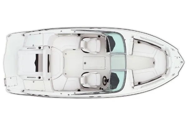 Slide: The Image of Manufacturer Provided Image: Top view of a 2011 Chaparral 226 SSi boat with white interior. - 15