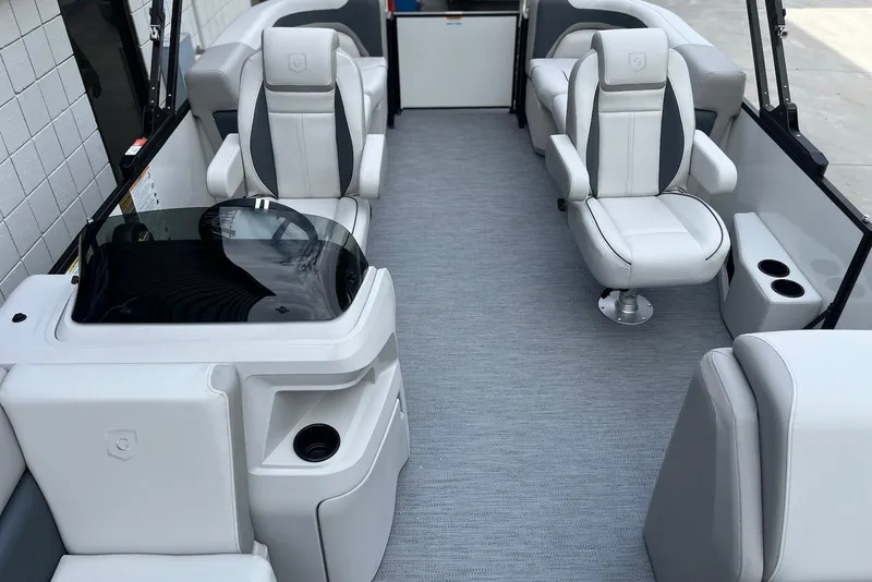 Slide: The Image of Interior of 2026 Godfrey Sweetwater 2086 SB pontoon boat with luxurious seating. - 7