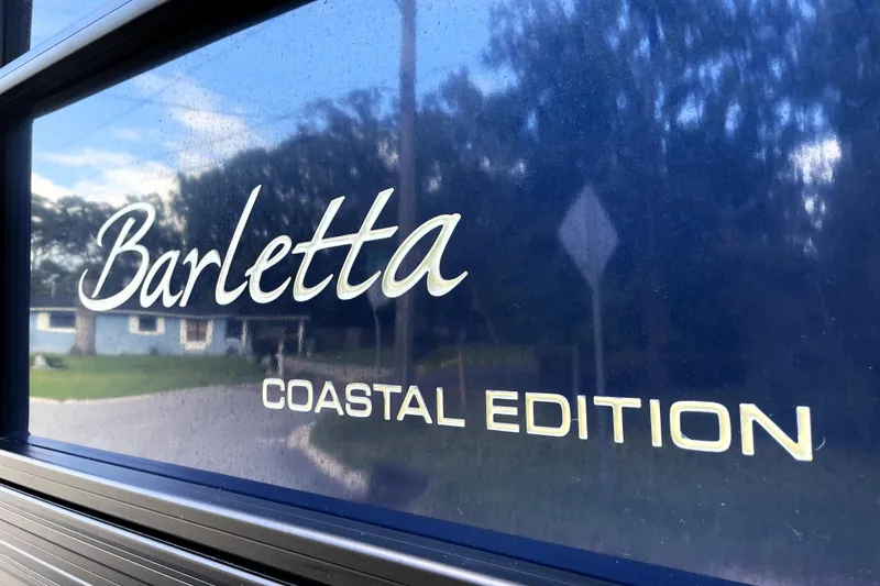 Slide: The Image of Barletta Cabrio 22QC 2022 Coastal Edition logo on blue background. - 20