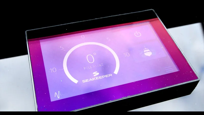 Slide: The Image of Seakeeper control screen on 2024 Cruisers Yachts 50 Cantius. - 38