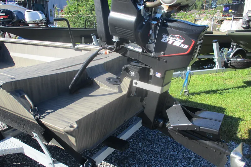 Slide: The Image of 2026 Gator Tail 1754 Extreme boat with powerful outboard motor on display. - 13