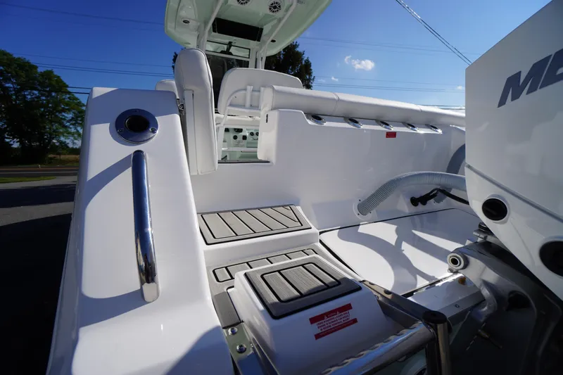 Slide: The Image of 2026 Tidewater 272 LXF boat interior with sleek design and modern features. - 72