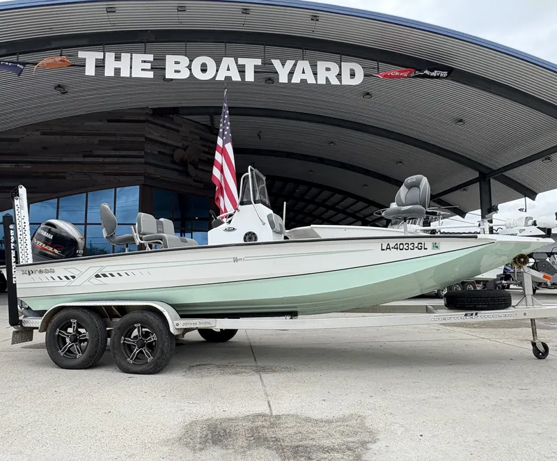 Slide: The Image of 2020 Xpress H20 B boat on trailer at The Boat Yard dealership. - 11