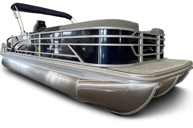 The Image of 2026 Bennington 23 SSBSF pontoon boat with sleek design and modern features. - 1