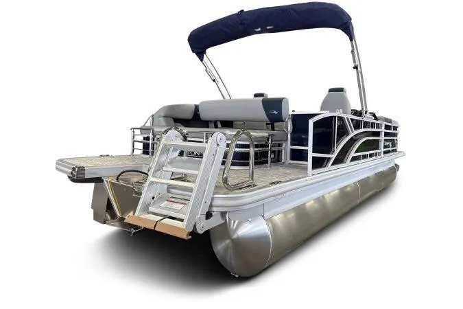Slide: The Image of 2026 Bennington 23 SSBSF pontoon boat with sleek design and modern features. - 7