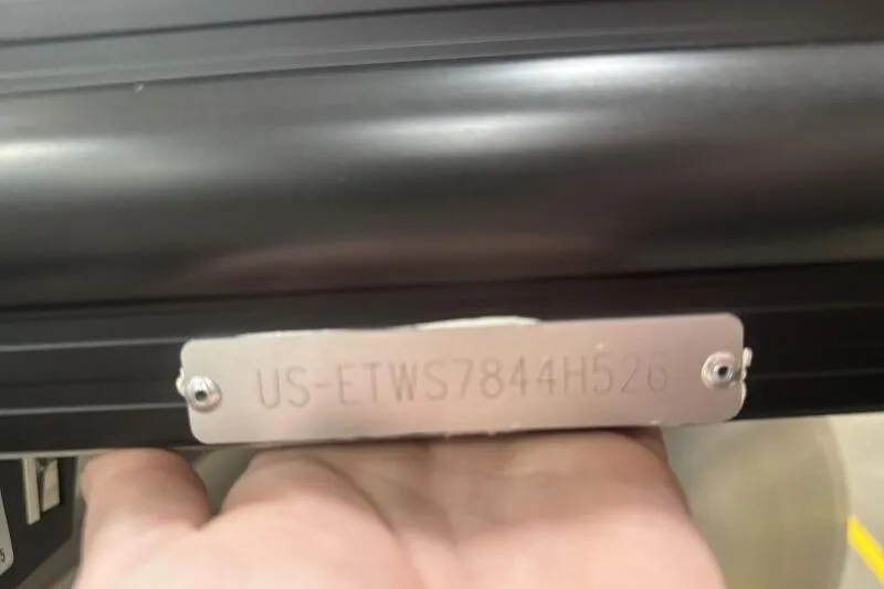 Slide: The Image of 2026 Bennington 24 MFBSF boat hull identification number plate. - 12