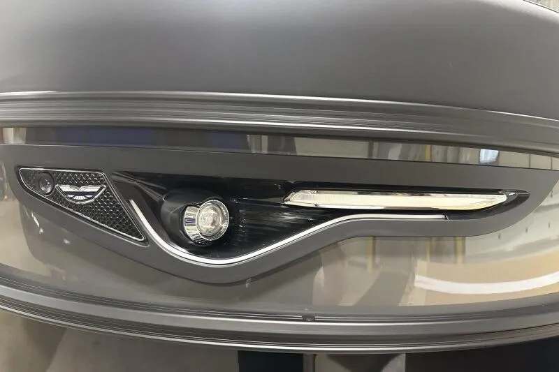 Slide: The Image of Close-up of 2026 Bennington 24 MFBSF boat's sleek, modern headlight design. - 14