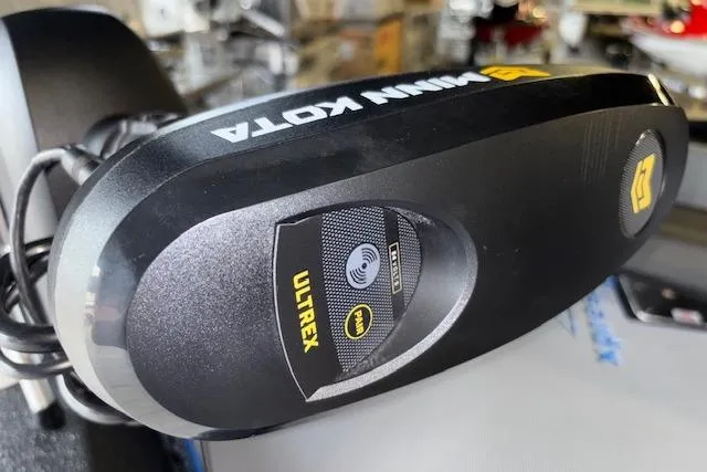 Slide: The Image of Minn Kota Ultrex motor on 2026 Xpress H20 Bass boat, close-up view. - 36