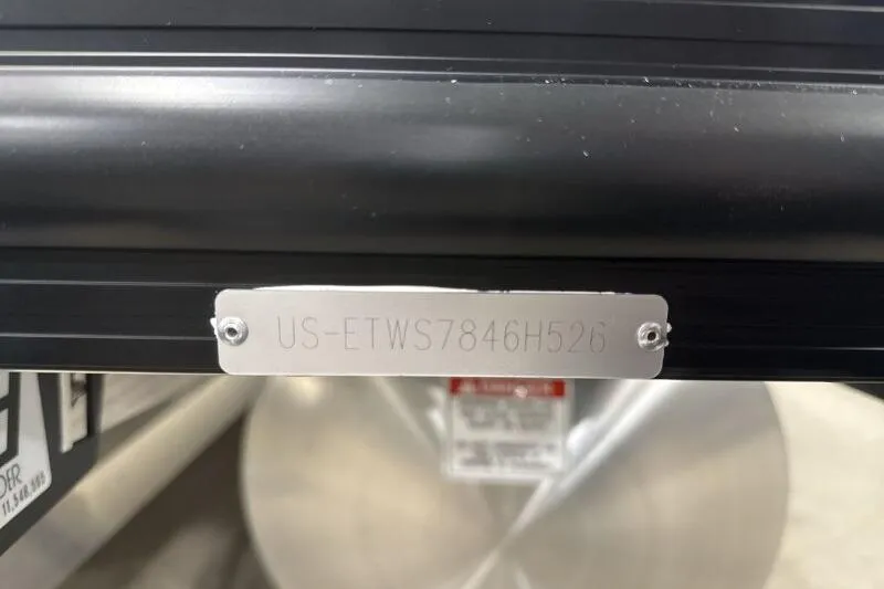 Slide: The Image of 2026 Bennington 24 MFBSF boat identification plate with serial number. - 12