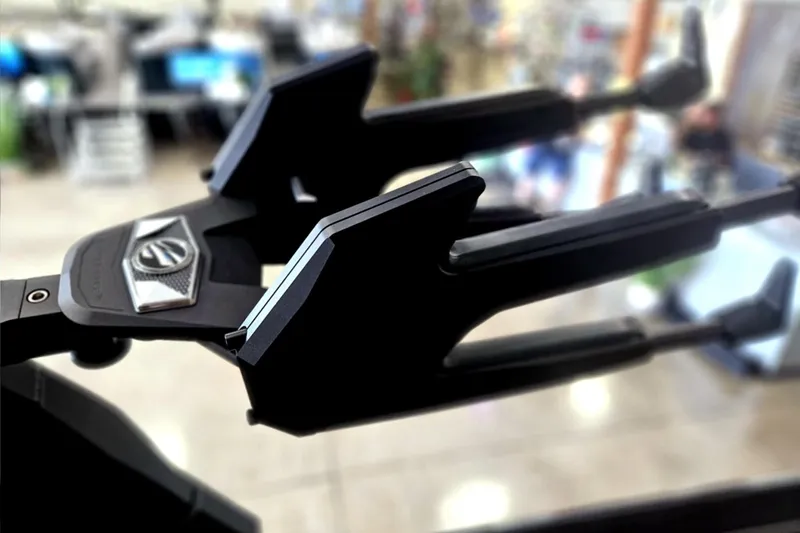 Slide: The Image of Close-up of 2025 Tigé 22RZX boat accessory in a showroom setting. - 20