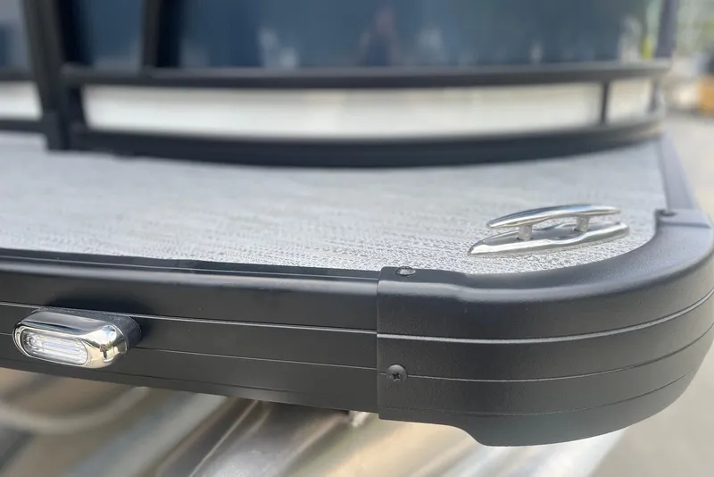 Slide: The Image of Close-up of 2026 Godfrey SWEETWATER 2286 SFL boat deck with cleat and light. - 31