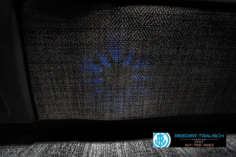 Slide: The Image of 2026 Bennington 24 MSB interior with illuminated speaker detail. - 47