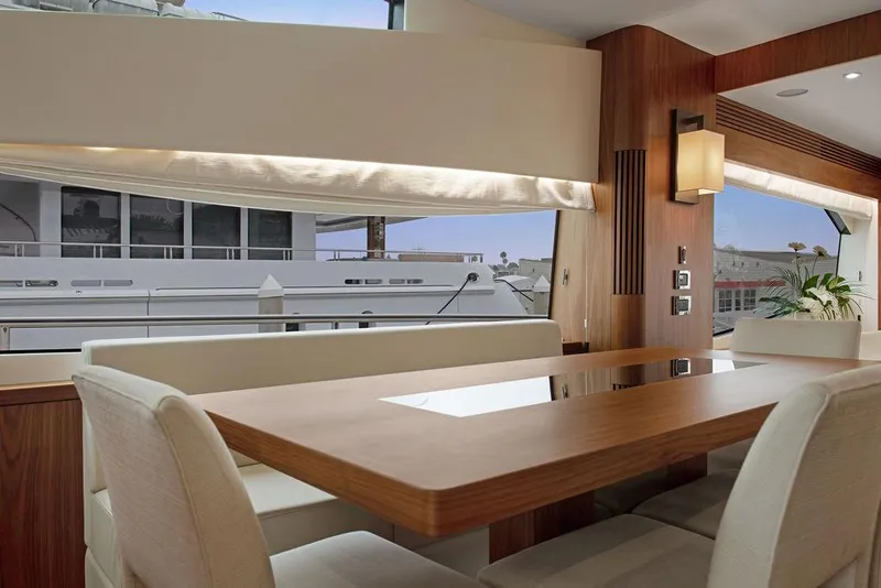 Slide: The Image of Luxurious interior of 2016 Sunseeker 75 Yacht with elegant dining area and modern design. - 26