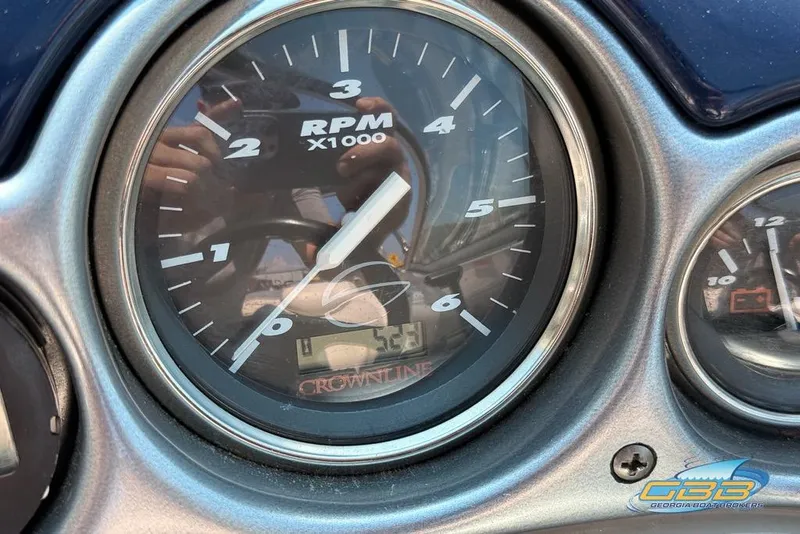 Slide: The Image of Close-up of 2004 Crownline 240 EX tachometer showing RPM gauge. - 35