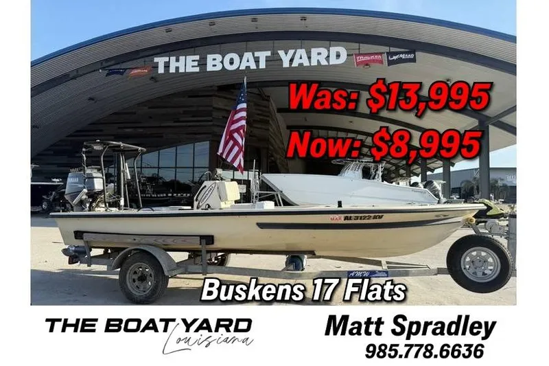 The Image of 2003 Buskens 17 Flats boat for sale at The Boat Yard, discounted to $8,995. - 1