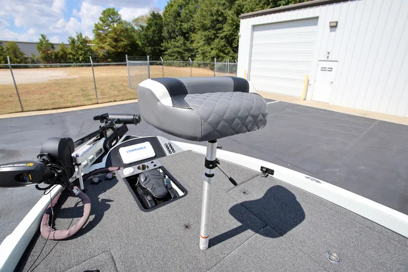 Slide: The Image of 2020 Caymas CX 20 PRO boat deck with seat and fishing equipment. - 17