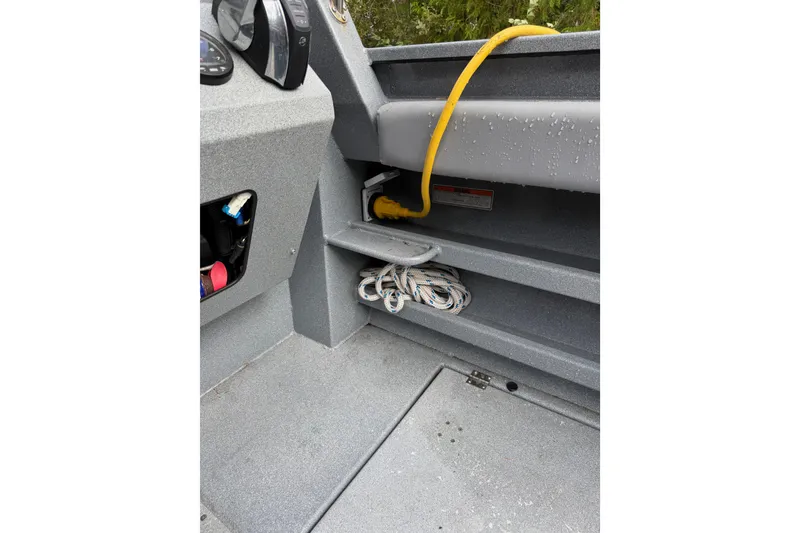 Slide: The Image of Interior of 2017 KingFisher 2825 Offshore boat showing storage and equipment. - 48