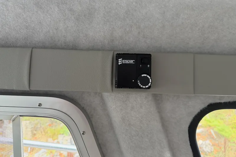 Slide: The Image of Interior of 2017 KingFisher 2825 Offshore with Espar heating system control. - 74