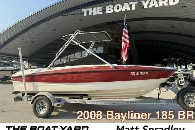 The Image of 2008 Bayliner 185 Bowrider boat on trailer at The Boat Yard. - 0