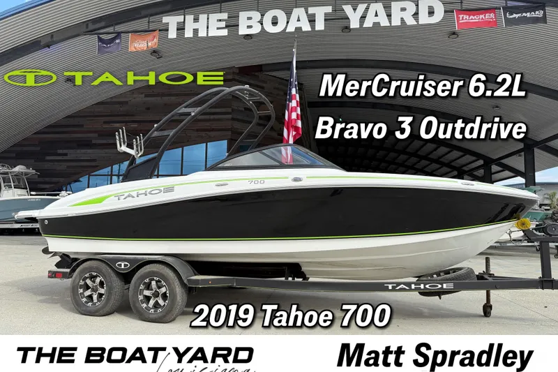 The Image of 2019 Tahoe 700 boat with MerCruiser 6.2L engine at The Boat Yard. - 2