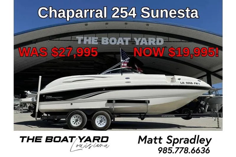 The Image of 2004 Chaparral Sunesta 254 boat for sale, discounted from $27,995 to $19,995. - 0