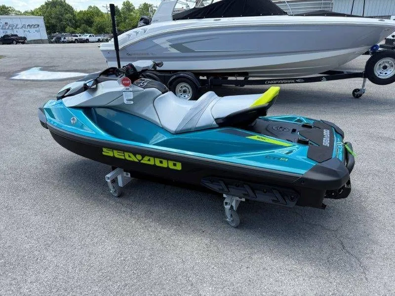 Slide: The Image of 2026 Sea-Doo GTI SE 130 jet ski on parking lot. - 16