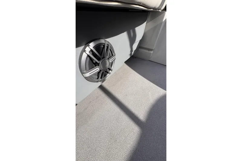 Slide: The Image of Speaker detail in 2024 Sylvan 822 LZ boat interior, showcasing modern design. - 10