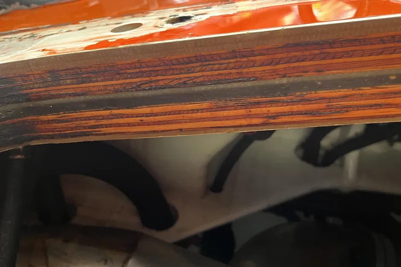 Slide: The Image of Close-up of 2007 Nor-Tech Supercat 3600 boat interior detailing. - 29