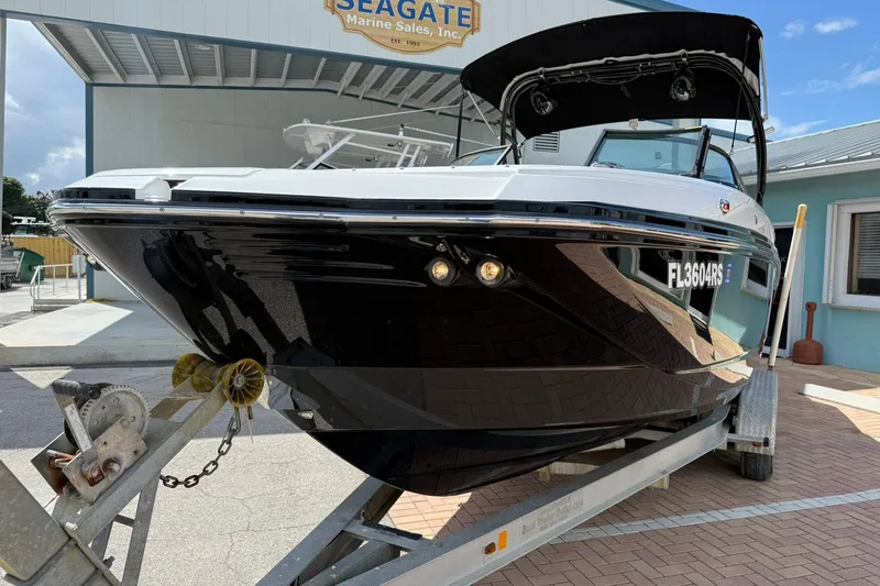 Slide: The Image of 2018 Monterey M-65 boat on trailer at Seagate Marine Sales. - 14