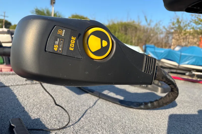 Slide: The Image of 2024 Bass Tracker XL boat interior compartment with drainage features. - 31