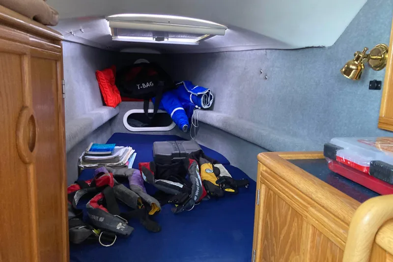 Slide: The Image of Interior cabin of 2009 Seawind 36 1000XL with storage and equipment. - 32
