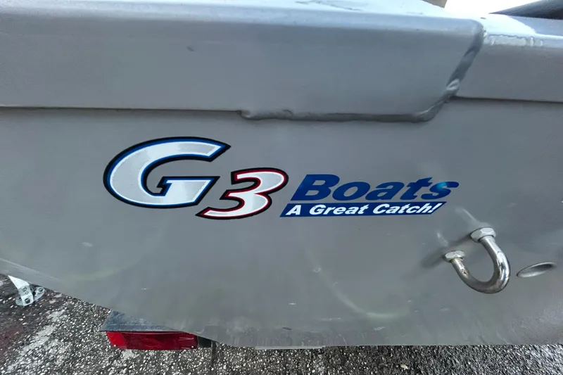 Slide: The Image of Close-up of a 2017 G3 Eagle 170 PFX boat engine with "70" marking. - 7