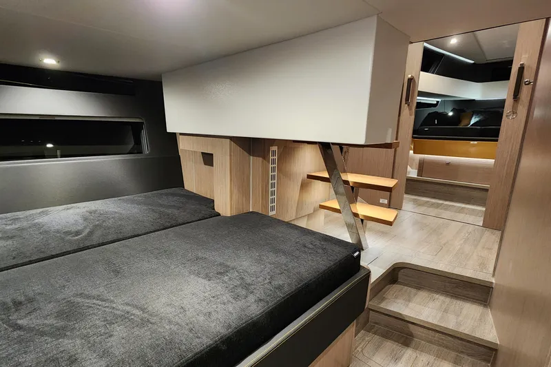 Slide: The Image of Luxurious interior of 2023 Fjord 41 XL yacht with modern design and comfortable seating. - 39